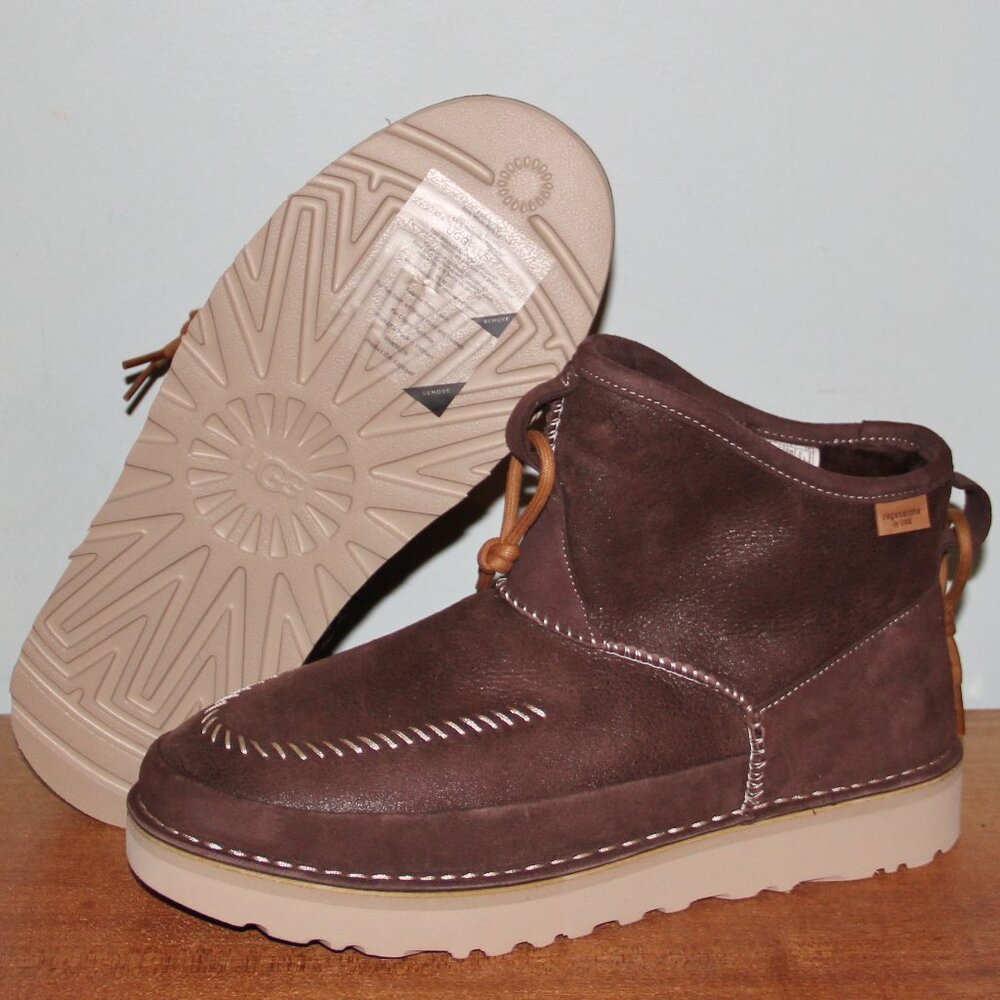 Ugg Campfire Regenerate Crafted Boots Mens 7 11 Womens 8 12 Brown Suede